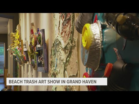 Artists turn beach trash into treasures at art show in Grand Haven