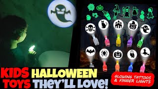 🎃 Kids Halloween Toys & Party Glow Lights! Fun Party Games, Tattoos & LED Finger Lights 👻