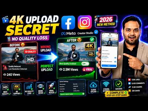 Upload 4K  HD Videos on Facebook  Instagram Without Quality Loss