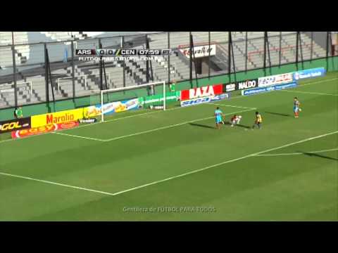 Atajada de Campestrini. Arsenal 1 - Rosario Central 0. Fecha 8. Torneo Final 2014. Fútbol Para Todos
