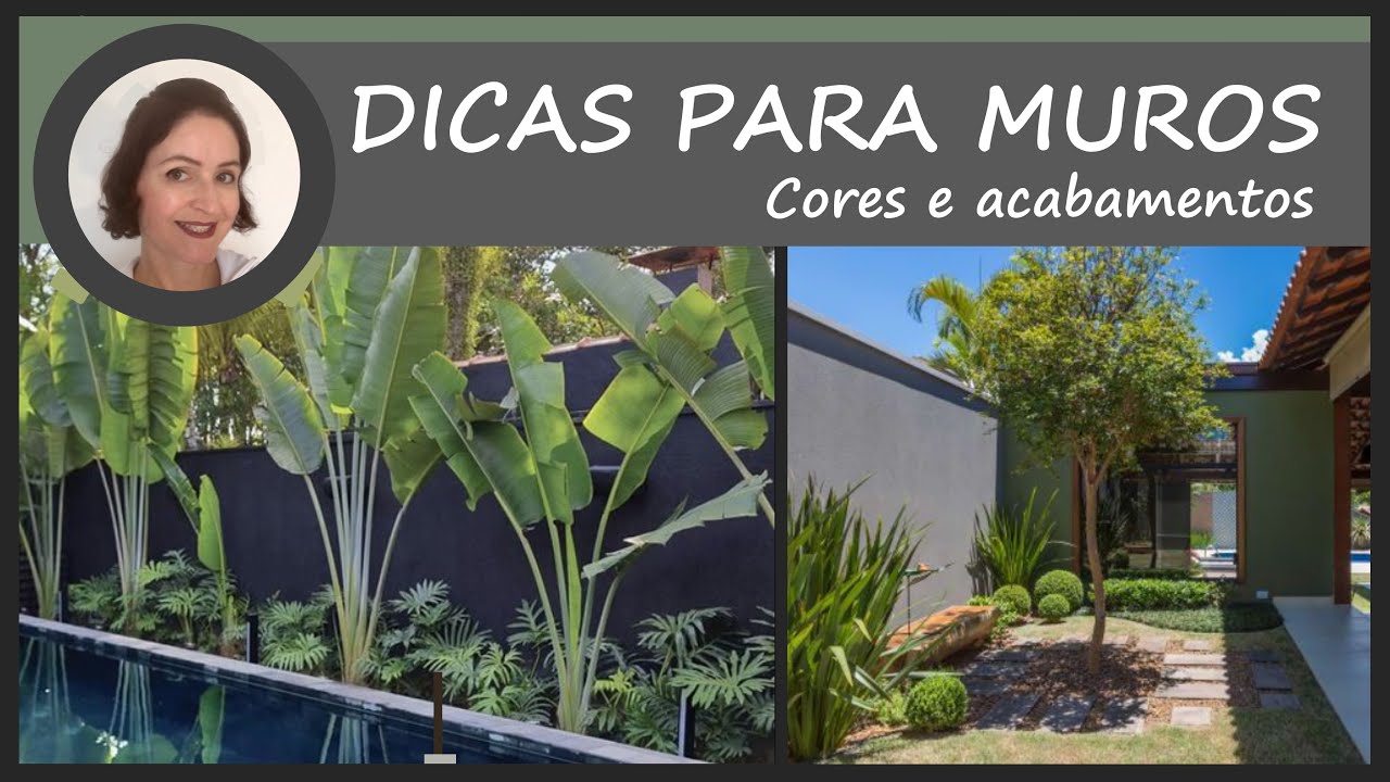 Dicas de cores e acabamentos para muros | Valéria Medina