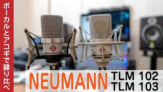 【レビュー】Neumann TLM102 vs TLM103 ボーカルとアコースティック・ギターで録り比べ