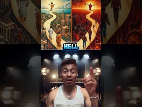 Which road would you choose? 😱🤯 #heaven #hell #jesus #devil