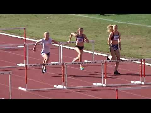 Ht2. 80m Hurdles 13yrs Girls, UQ Sport Winter Series #2, St. Lucia, Brisbane 9/06/2019