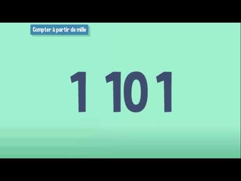 Apprendre à compter à partir de 1000 - CE2