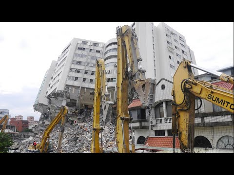 Top 10 Fastest Building Demolition Excavator Heavy Eqiupment Skills, Dangerous Collapse Construction