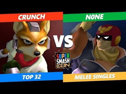 SSC 2019 SSBM - Crunch (Fox) Vs. n0ne (Captain Falcon) Smash Melee Tournament Losers Top 32