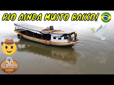 RIO SÃO FRANCISCO EM JANUÁRIA(MG). BOLETIM 11/11/2025: AINDA POUCAS CHUVAS NO VALE DO RIO. - P 1182.