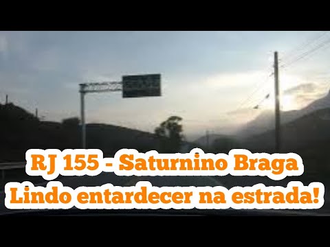 RJ 155 - Saturnino Braga - De Rio Claro a Angra dos Reis curtindo um entardecer INCRÍVEL na estrada!