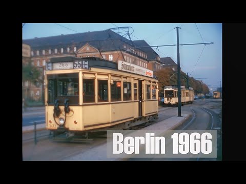 West-Berlin 1966 - Straßenbahn - Zoo - Tiergarten - Kongreßhalle - Tegeler See