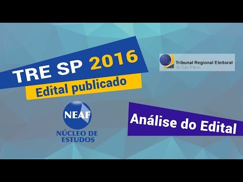 Concurso TRE SP  2016 - ANÁLISE DO EDITAL