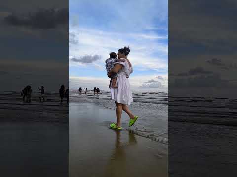 In Her Arms, By the Sea | A Mother’s Love in Every Step 🌊