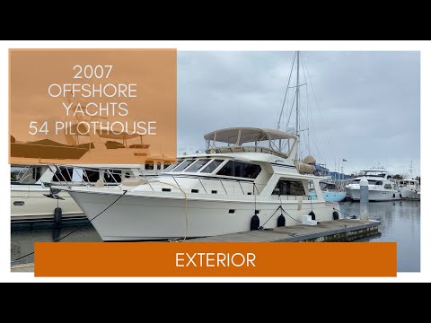 This one is now SOLD. Exterior- 2007 Offshore Yachts 54 Pilothouse-