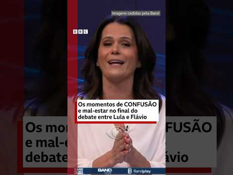 Debate entre Lula e Flávio termina com gritos de “Lula lá” e “mito” na plateia