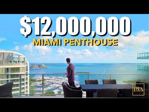 Besichtigung eines 12 Millionen Dollar teuren Penthouses in Miami mit Pool | Peter J. Ancona