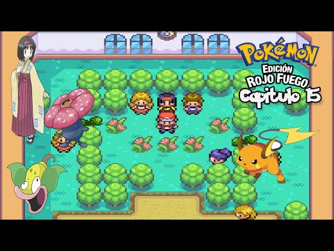 Pokémon Rojo Fuego/Ep 15/La Lider Erika Y La Piedra Trueno¡¡¡