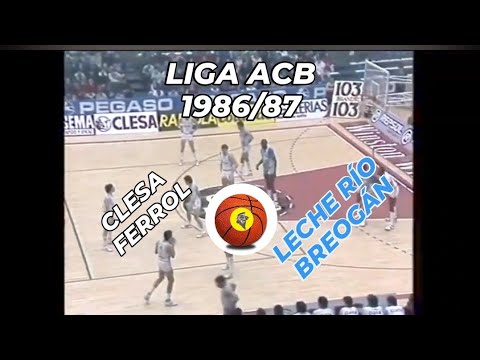 "Clesa Ferrol vs Leche Río Breogán" ACB 86/87 (22 de Febrero, 1987)