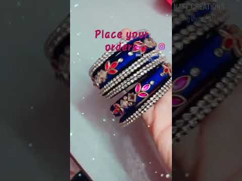silk thread bangles available DM for your orders