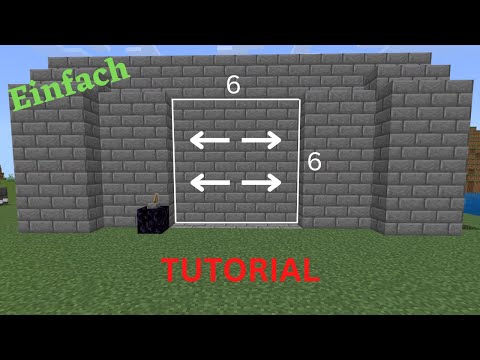 6x6 Piston Tür I Minecraft I  (Java/Bedrock/MCPE/Xbox/PS4/Nintendo) Deutsch I Tutorial I Einfach