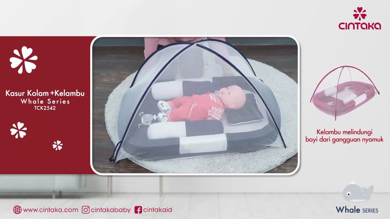 Kasur Kolam + Kelambu Whale Series