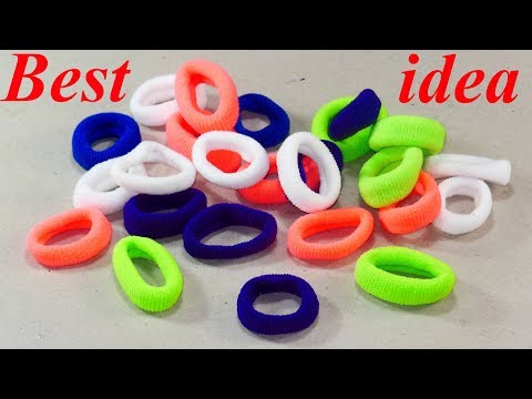 DIY Hair rubber bands craft idea | DIY art and craft | DIY HOME DECO