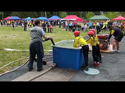 SDH Horní Tanvald - mladší žáci. První požární útok sezóny 2022. Bzovsko-Těpeřský pohár.