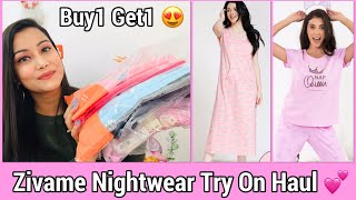 ZIVAME Sale Try On Haul 😍 | BUY1 GET1 Send of Season Sale upto 70% off + free shipping |