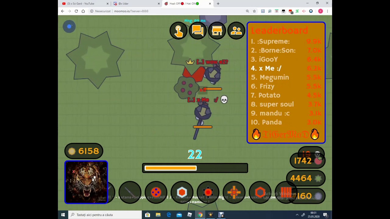 New Tiger Mod Fixed MooMoo.io + link hack