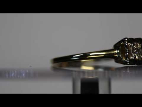 Beautiful Ladies Round cut Diamond 0.25CT Yellow and white Gold