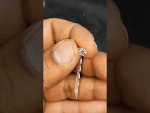 latest Diamond nose pin Diamond weight 37 cent. price 60000 INR.