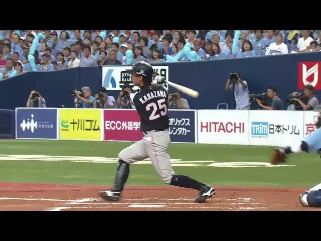 【7回表】マリーンズ・金澤がタイムリー2塁打!! 好投・涌井に追加点をプレゼント!! 2014/8/2 Bs-M