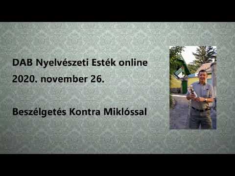 Beszélgetés Kontra Miklóssal