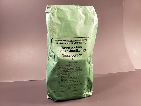 1990 Austrian 24 Hour MRE Iron Ration Survival Food Taste Test