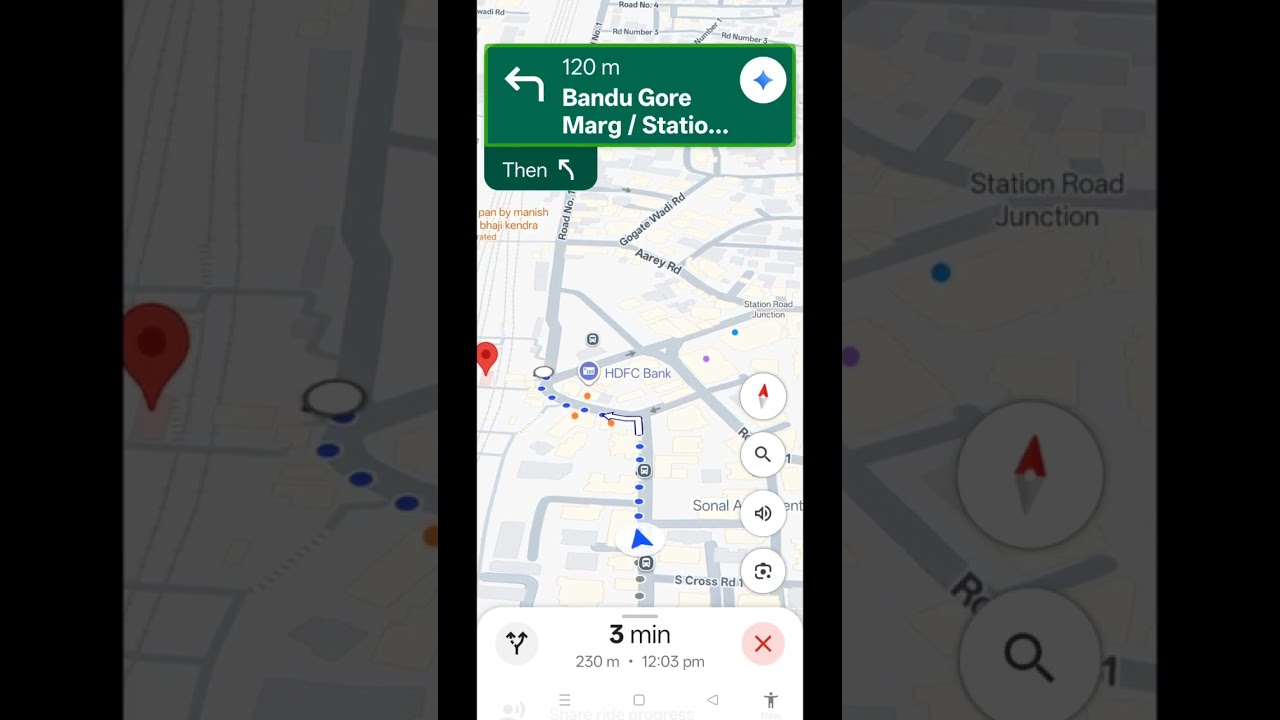 Outdoor walking navigation using Google maps with audio command for blind Travel individually 