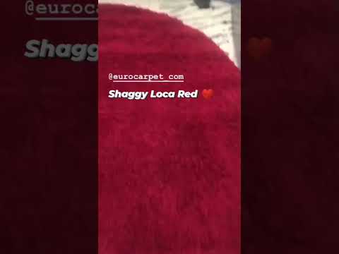 Килим SHAGGY LOCA RED овал