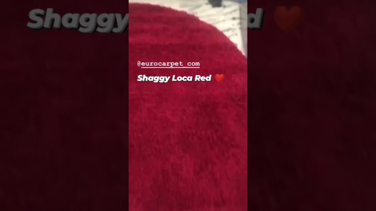 Килим SHAGGY LOCA RED овал
