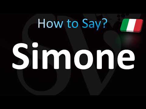 How to Pronounce ''Simone'' Correctly! (Italian)