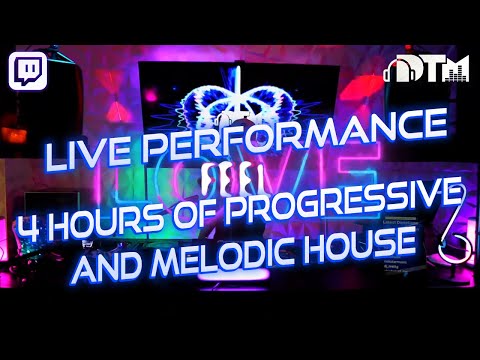 Twitch Live Performance - David Turner Music - Melodic & Progressive House Mix - 4 Hour Set