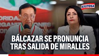 🔴🔵 Balcázar tras salida de Miralles: "Es cuestión de darle más empuje a la seguridad ciudadana"