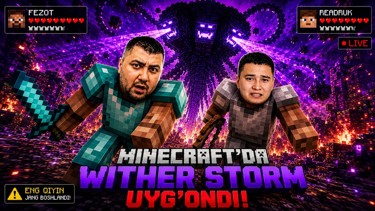 WITHER STORM UYG‘ONDI 😱 — MINECRAFT #24
