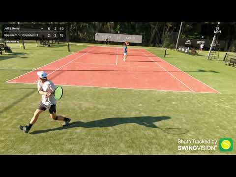 Love n Deuce Div 1 w/ Gerry vs. Simon/Byron (6-2, 6-4)