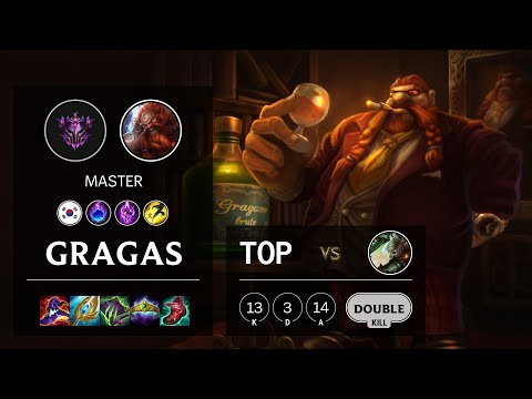 Gragas Top vs Riven - KR Master Patch 11.23