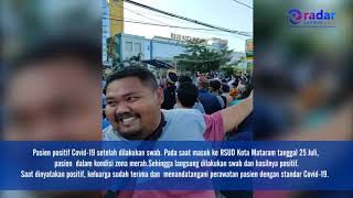 Warga Telagawaru Ambil Jenazah Pasien Covid 19 di RSUD Kota Mataram