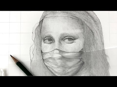How To Draw MONA LISA Step by Step Using The Grid Method ...