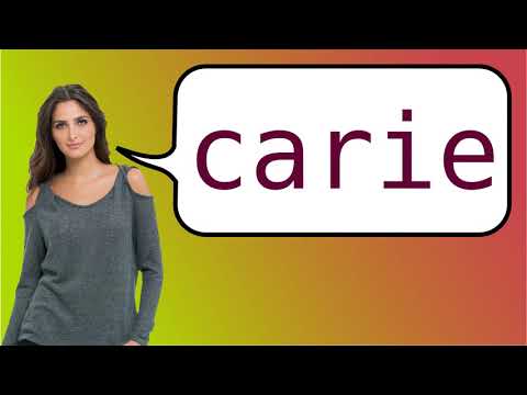 How to say 'caries' in French?