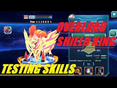 POKELAND LEGENDS - OVERLORD SHIELD KING - TESTING SKILLS