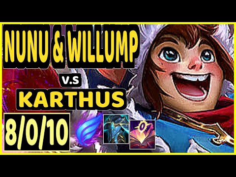 DOUBTFULL (NUNU & WILLUMP) vs KARTHUS - 8/0/10 KDA JUNGLE GAMEPLAY - NA Ranked GRANDMASTER