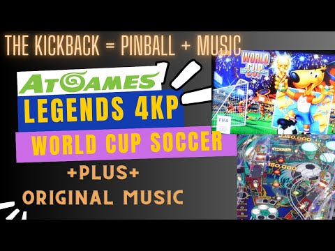 Williams World Cup Soccer Pinball Gameplay on AtGames Legends 4KP Review Demo First Impressions