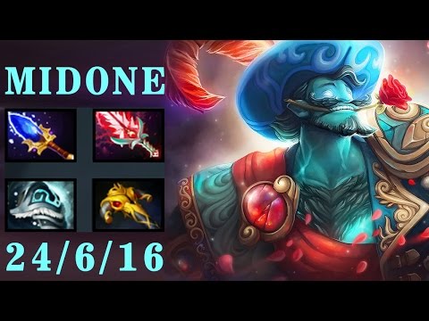 Dota 2-MIDONE 9K MMR play Storm Spitrit with Aghanim's Scepter