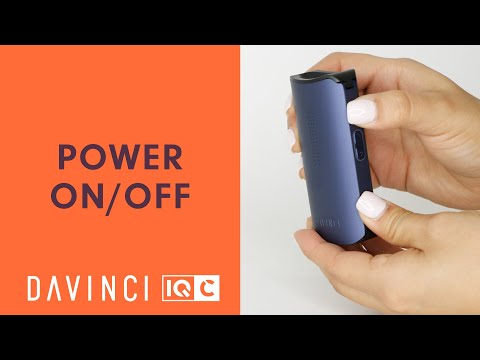 How To Power On/Off the IQC Vaporizer